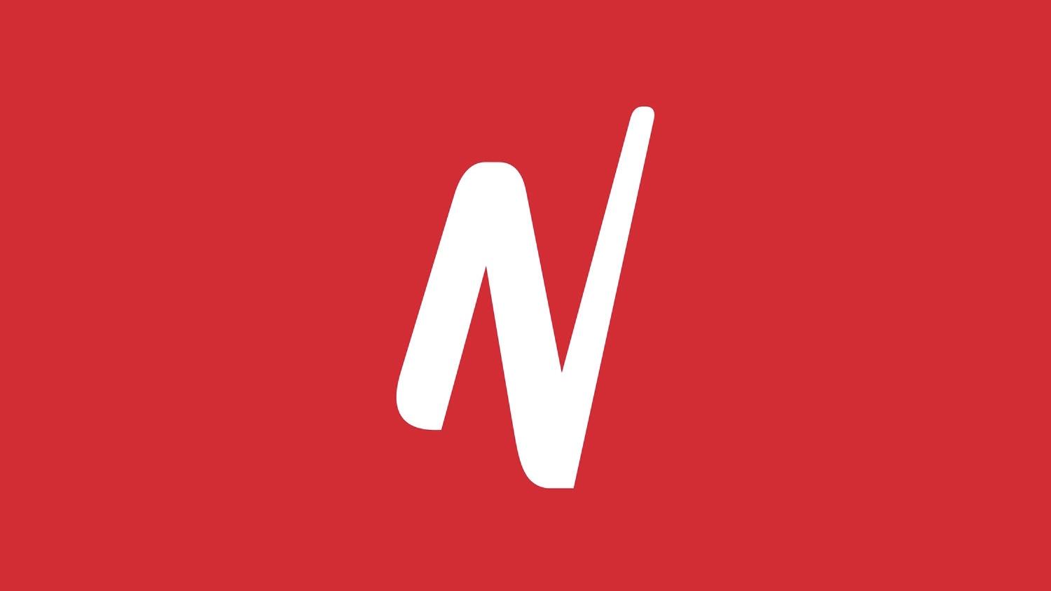 Logo for streamingtjenesten Netflix med en rød baggrund og hvidt "N".
