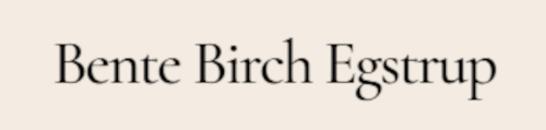 Coaching V/Bente Birch Egstrup
