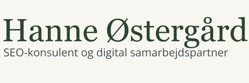 Hanneoestergaard.dk - SEO Hanne