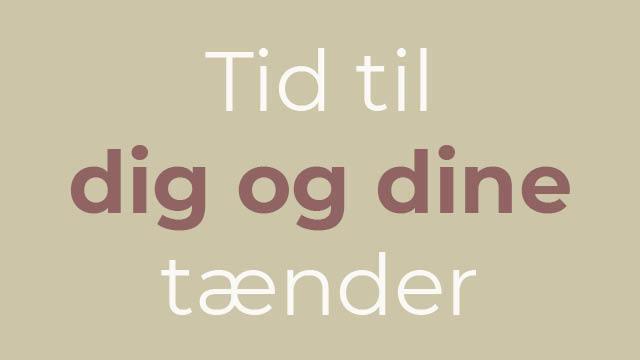 Tid til dig og dine tænder med en minimalistisk baggrund og moderne skrifttype.