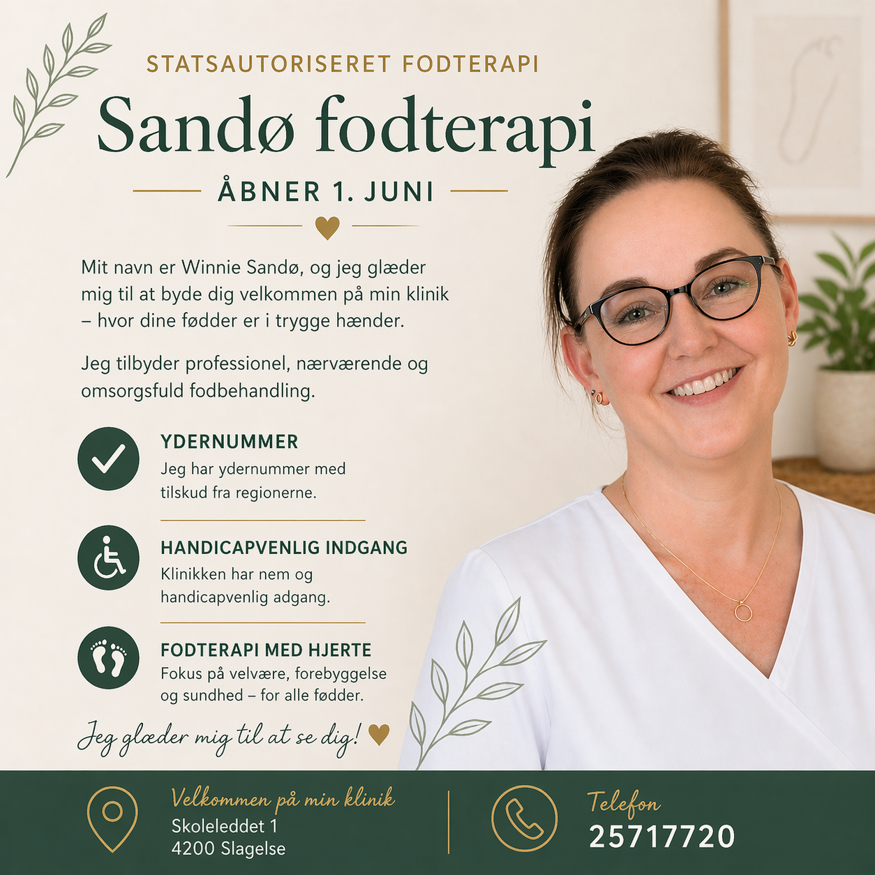 Statsautoriseret Fodterapeut Sandø ApS