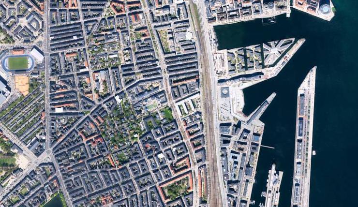 København Ø fra luften