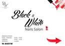 BLACK & WHITE NAILS SALON logo