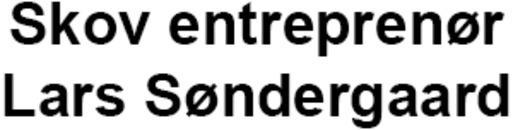 Skov entreprenør/ Lars Søndergaard logo