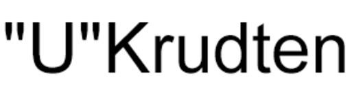 "U"Krudten logo