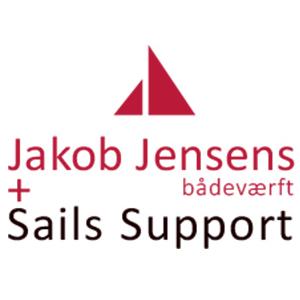 Jakob Jensens Bådeværft og Sails Support logo