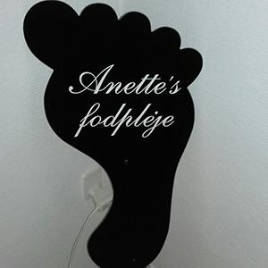 Anette's Fodpleje logo