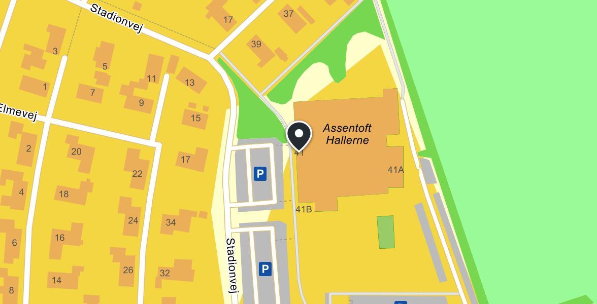 S/I Assentoft Hallerne map
