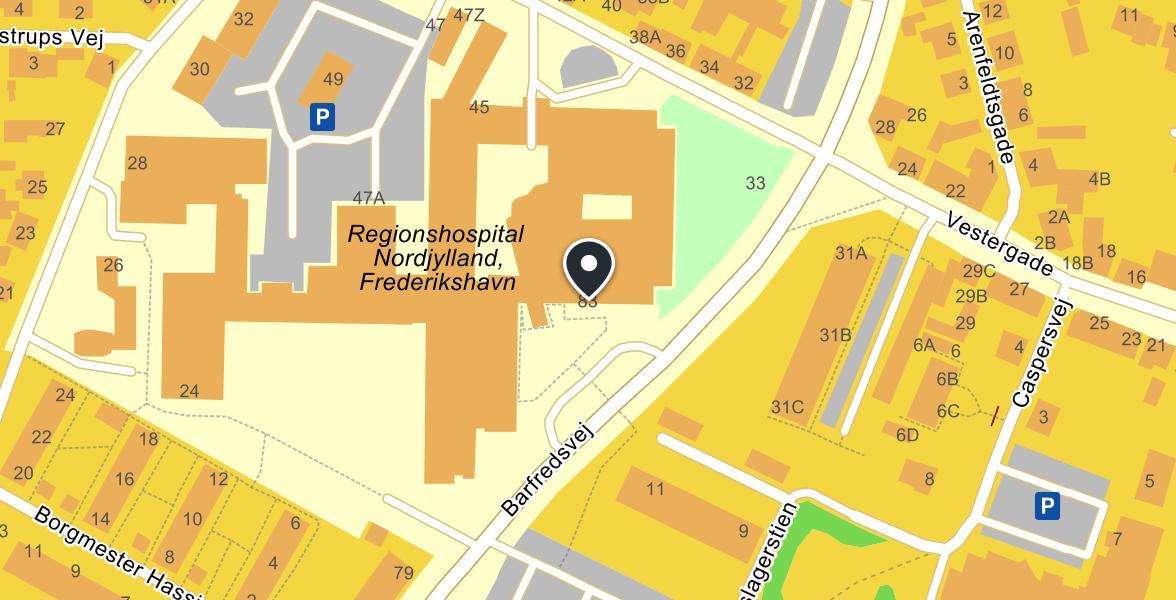 Alles Lægehus, Frederikshavn map