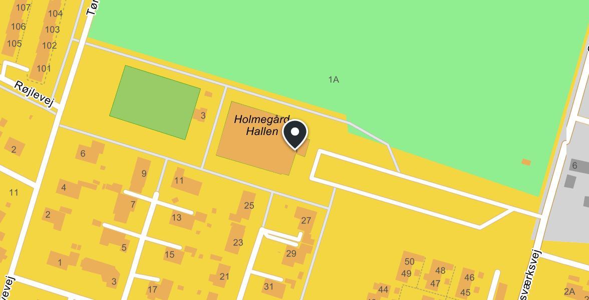 Holmegaard-Hallen map