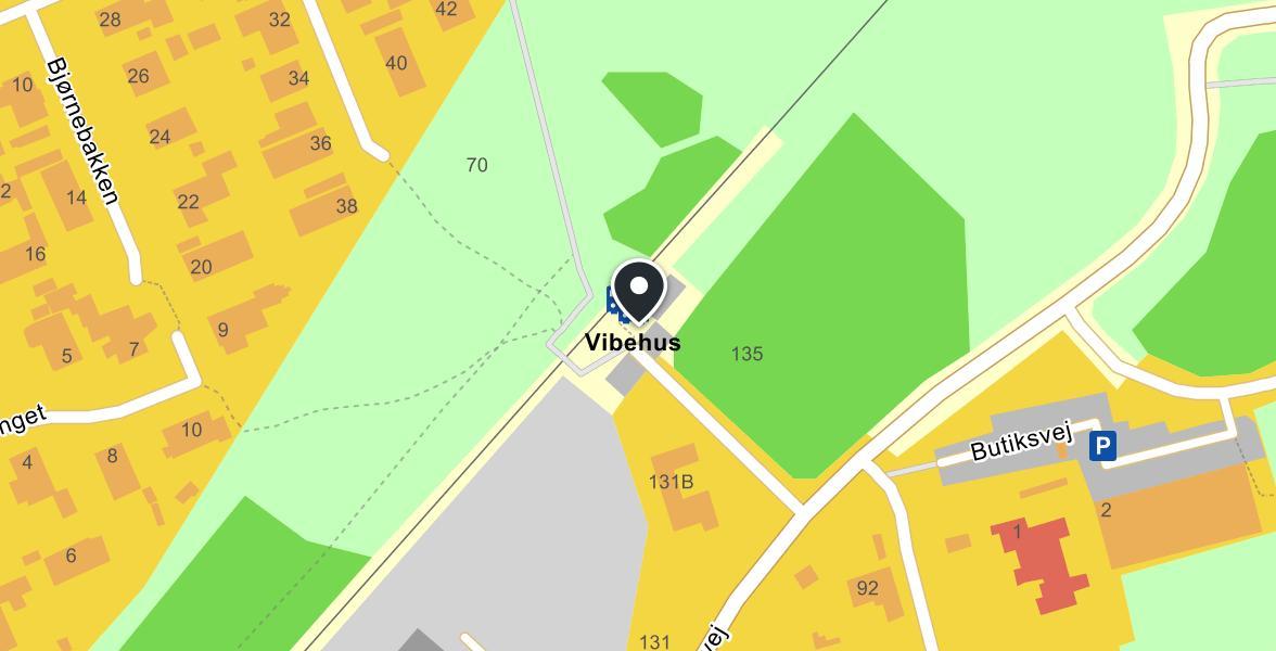 Vibehus Station map