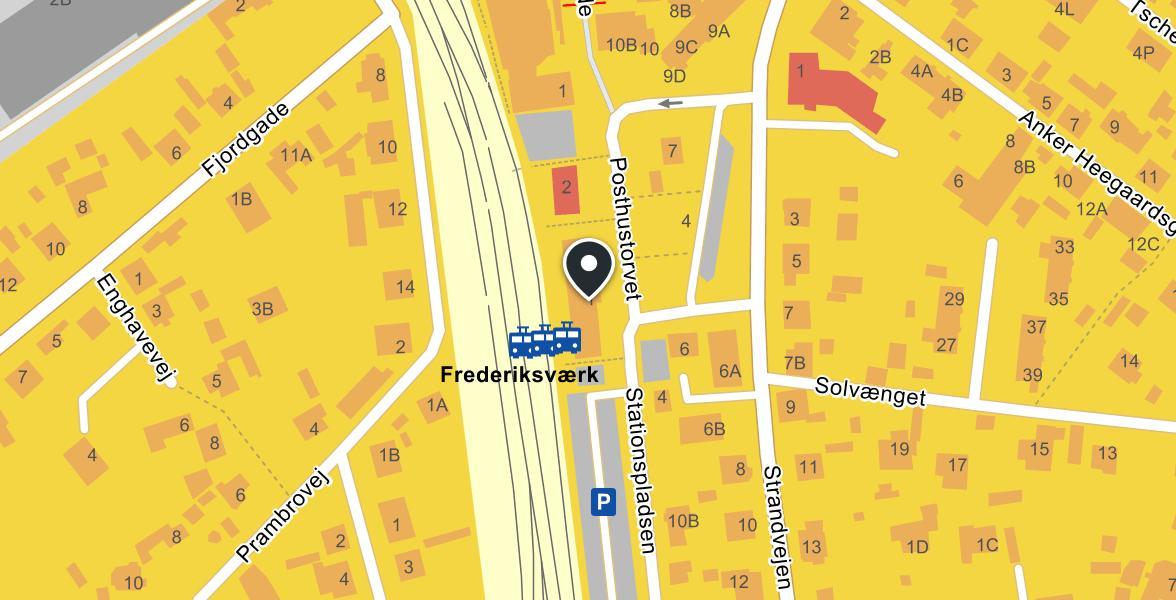 Lokaltog Frederiksværk Station, billetsalg map