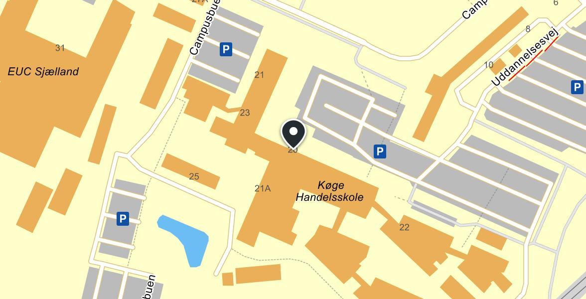 Køge Handelsskole map