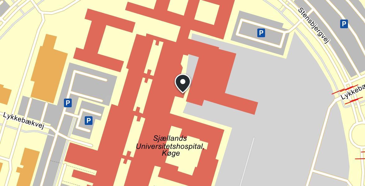 Syghusapoteket - Køge map