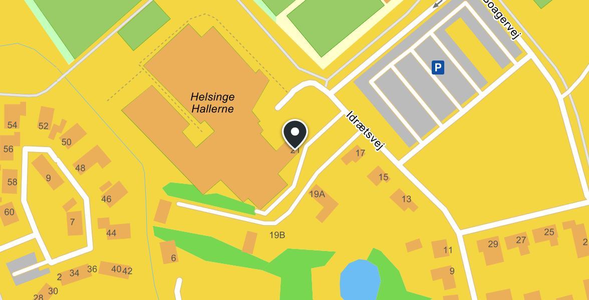 Fysiodanmark Helsinge map
