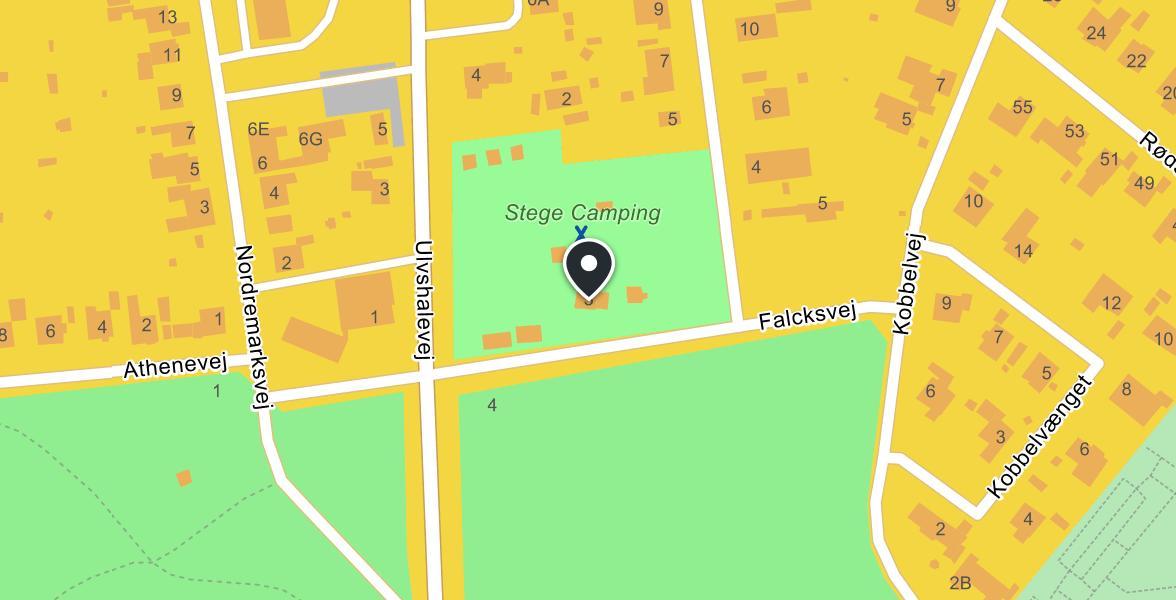 Stege Camping map
