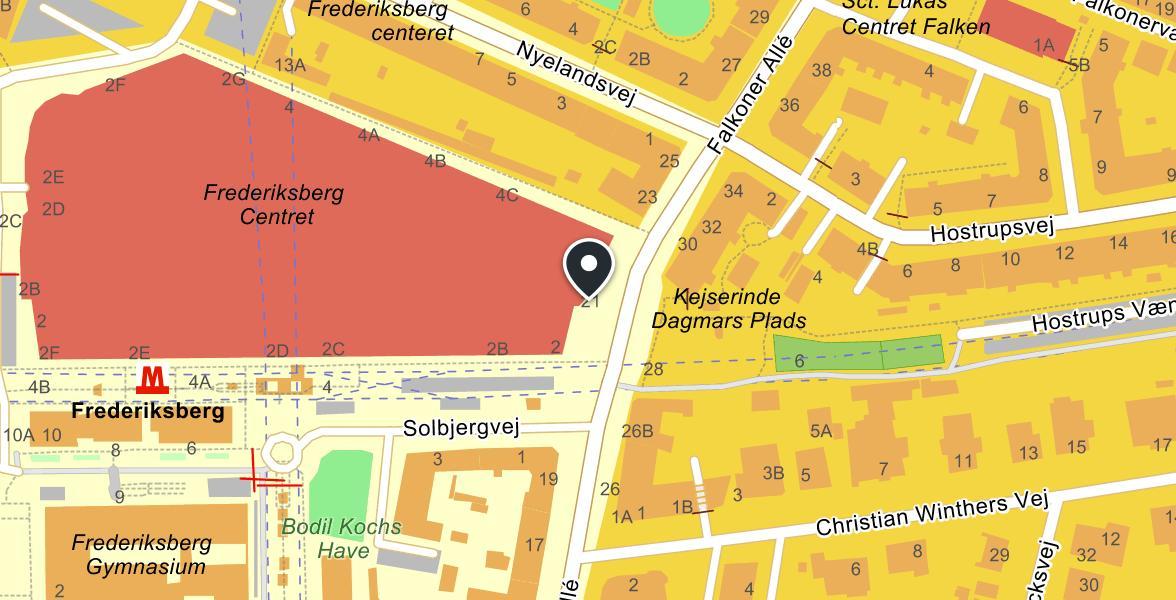 Frederiksberg Centret map