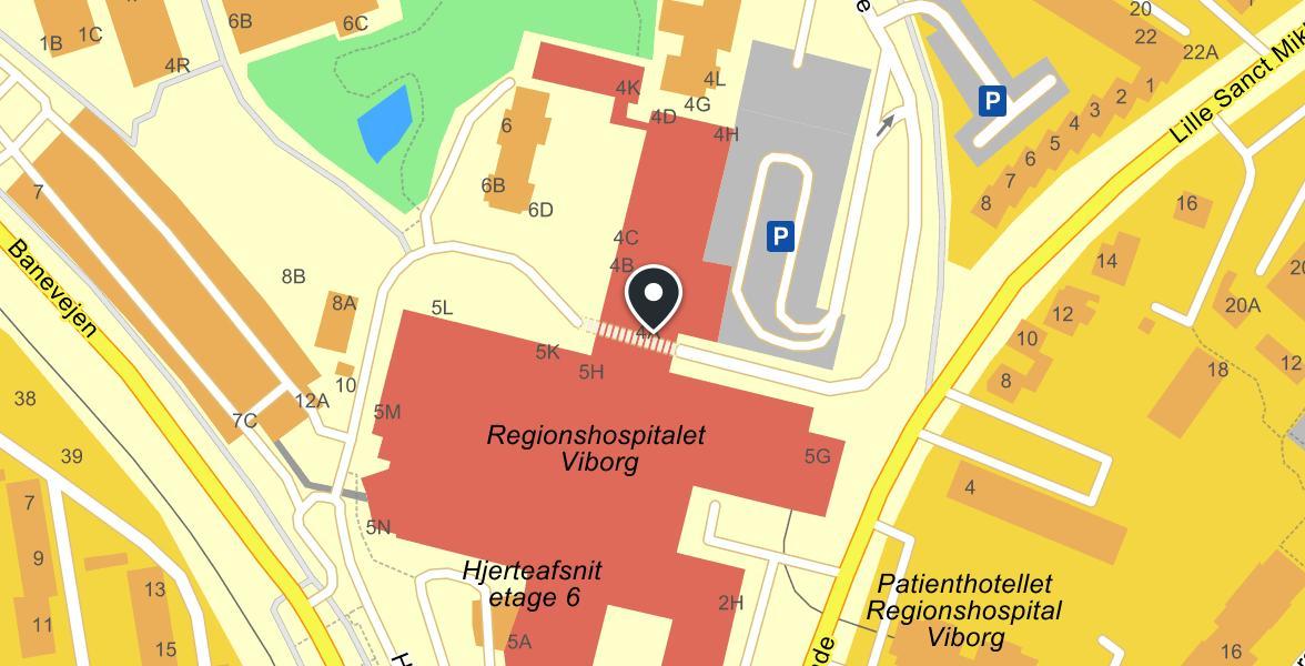 Regionshospital Viborg map